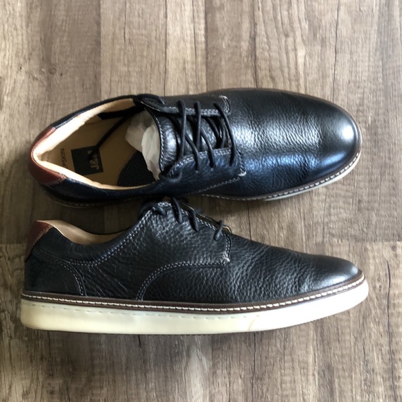 Johnston & Murphy McGuffey Plain Toe Oxford Black Leather Men’s Shoes 10.5 - Picture 3 of 7